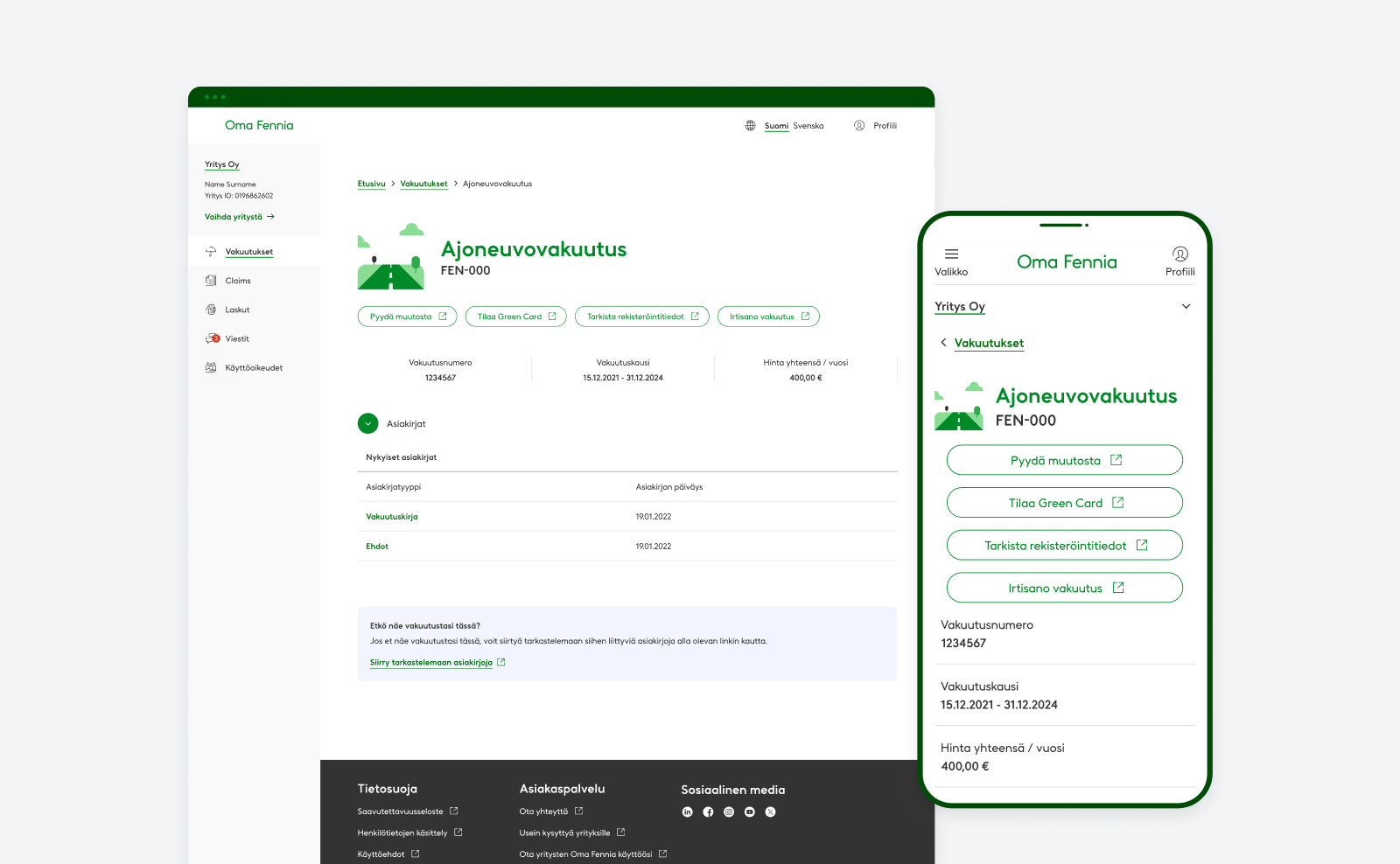 Fennia B2B digital services