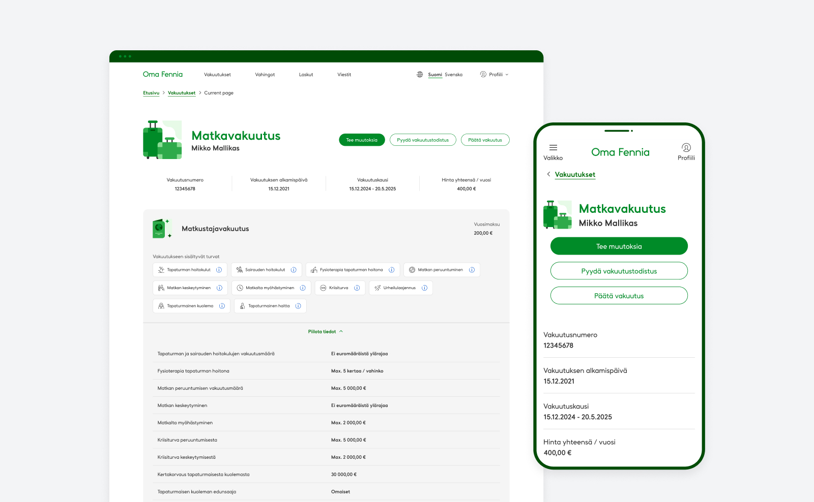 Fennia B2C digital services