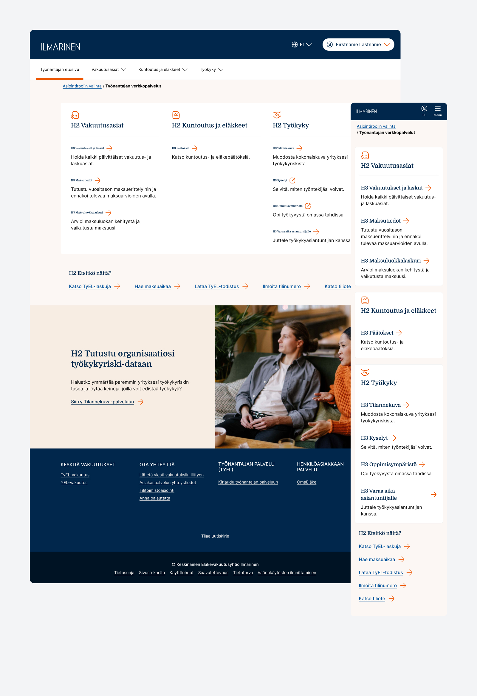 Työnantajan palvelut