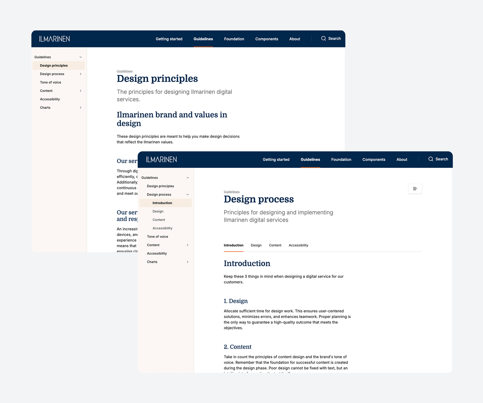 Design system dokumentaatio