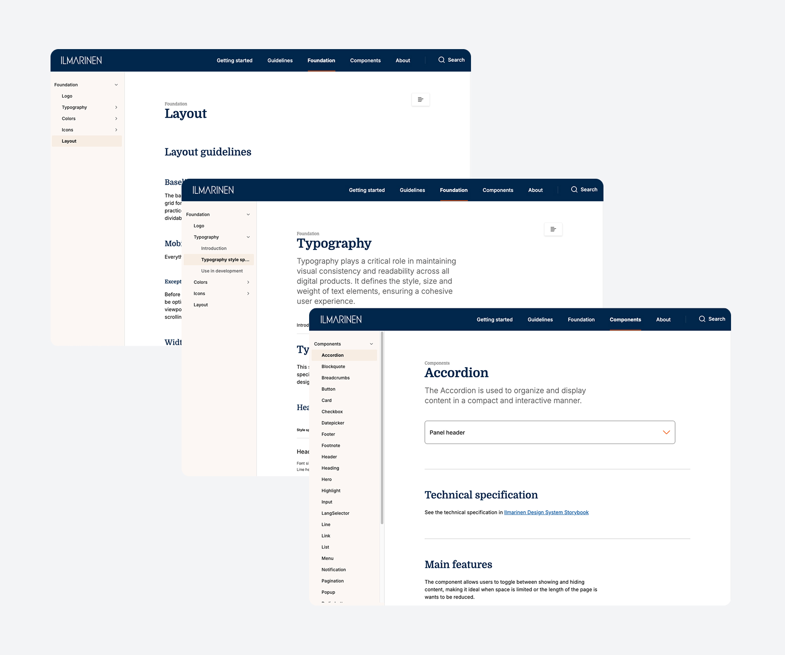 Design system dokumentaatio
